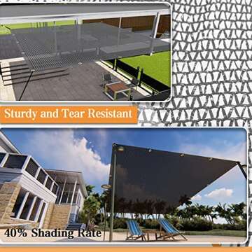 Hortifan 40% Garden Sunblock Shade Cloth for All Outdoor Use