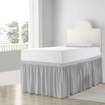 Cottingon Dorm Room Bed Skirt - Stylish Microfiber Twin XL