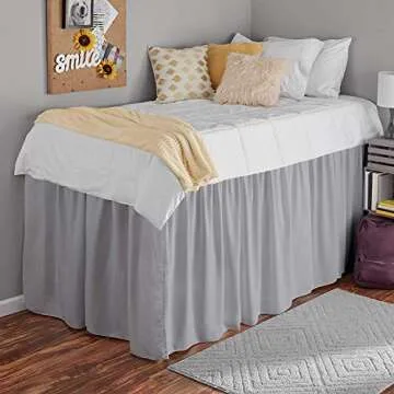 Cottingon Dorm Room Bed Skirt - Stylish Microfiber Twin XL