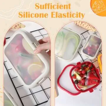 Nuogo Silicone Fruit Storage Box Set - 4 Sizes for Freshness