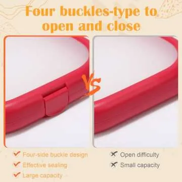 Nuogo Silicone Fruit Storage Box Set - 4 Sizes for Freshness