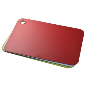 Joseph Joseph Pop Chopping Mats Set of 3 - Flexible, Color-Coded for Easy Cooking and Cleaning