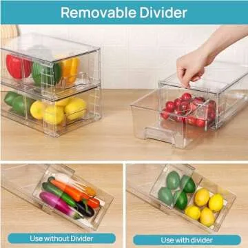 Stackable Storage Drawers for Home and Office Organization