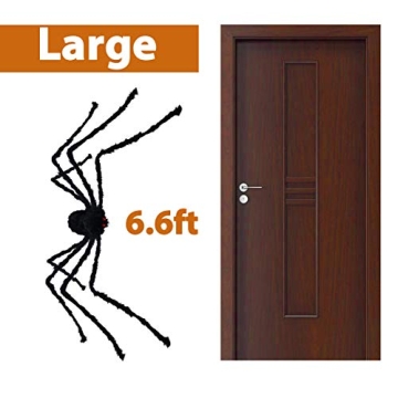 Pawliss Giant Halloween Spider 6.6 Ft Outdoor Decor