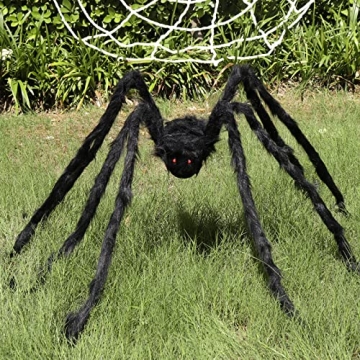 Pawliss Giant Halloween Spider 6.6 Ft Outdoor Decor