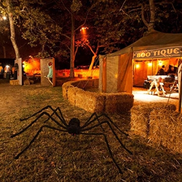 Pawliss Giant Halloween Spider 6.6 Ft Outdoor Decor