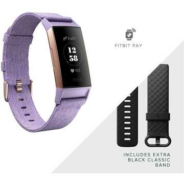 Fitbit Charge 3 Fitness Tracker with Heart Rate Monitor