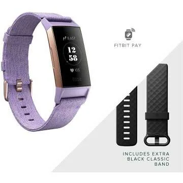 Fitbit Charge 3 Fitness Tracker with Heart Rate Monitor
