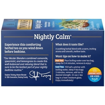 Twinings Nightly Calm Herbal Tea - Caffeine-Free Bliss