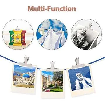 Pack of 8 Bag Clips, Stainless Steel and Heavy Duty Metal Bag Clip,Tightly Seals Chip, Coffee, Bread or Cereal Bags to Keep Food Fresh, for Home, Kitchen, Office, Pantry, Camping (Matte Silver)