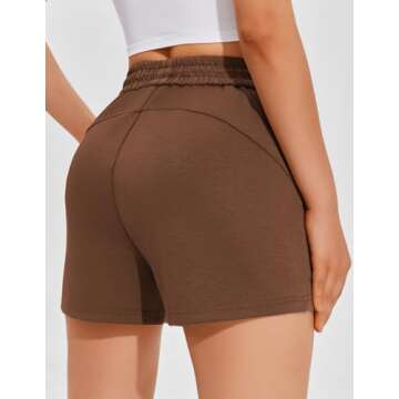 PINSPARK Sweat Shorts Women Casual Summer Athletic Workout Running Short Comfy Lounge Soft Sports We...