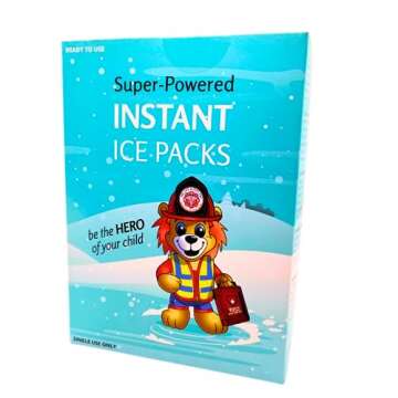 Kids First Aid Kit with Instant Ice Packs for Travel