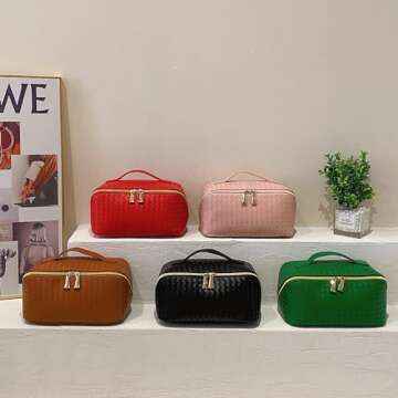 Stylish Waterproof Large Makeup Bag for Travel Use