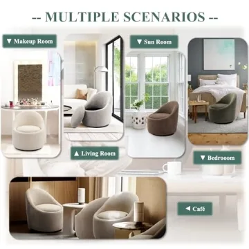 COLAMY 360° Swivel Accent Chair with Hidden Storage