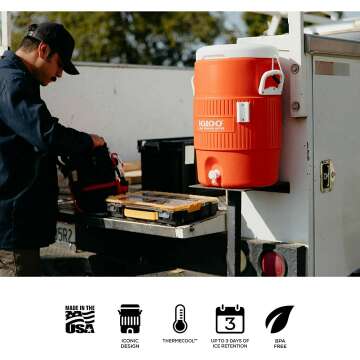 Igloo 5 Gallon Portable Cooler - Bright Orange
