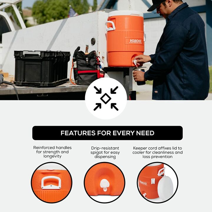 Igloo 5 Gallon Portable Cooler - Bright Orange