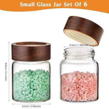 Glass Spice Jars with Airtight Lids for Kitchen Organization