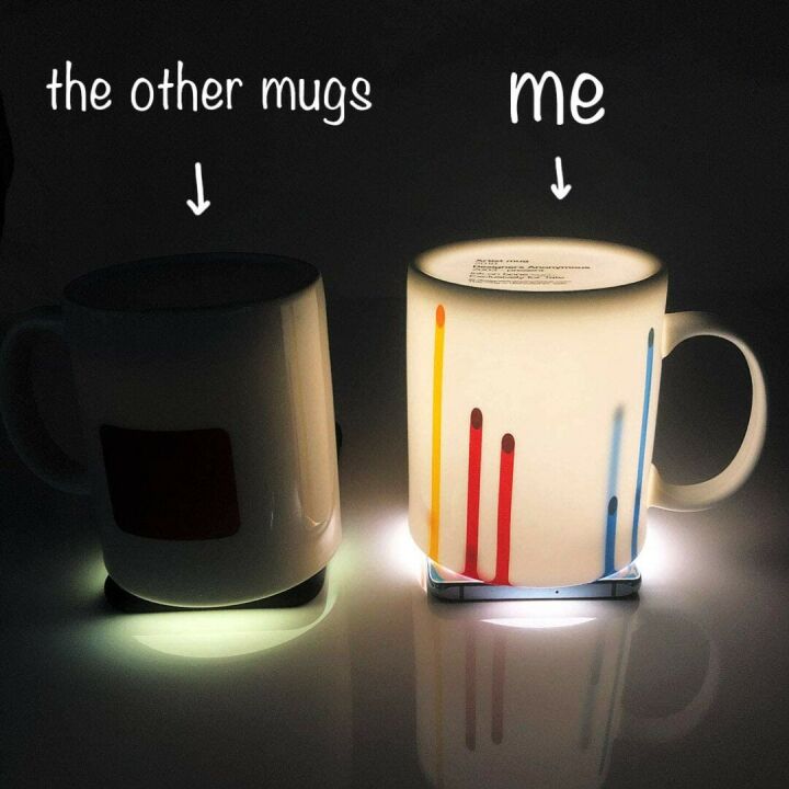 Colorful Artist Mug with Rose Gold Spoon for Her