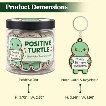 60 Positive Turtle Cards with NFC Keychain - Joyful Gift
