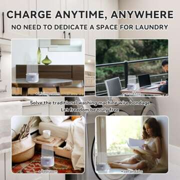 Portable Mini Washing Machine for Small Laundry Needs