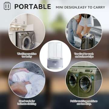 Portable Mini Washing Machine for Small Laundry Needs