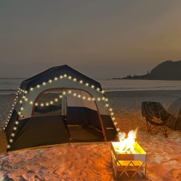 HIKERGARDEN 6-Person Camping Tent Windproof Easy Setup