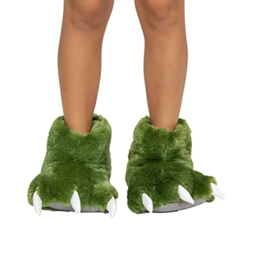 Fun Dinosaur Paw Slippers for Kids and Adults - Cozy & Nonslip