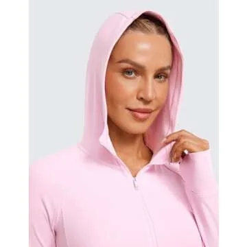 CRZ YOGA Women's Butterluxe Full Zip Hoodie - Stylish Comfort