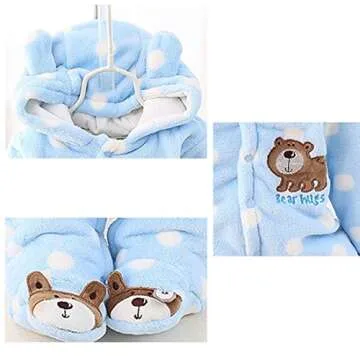 Cute Winter Infant Jumpsuit Outfit for Newborns