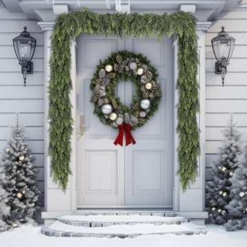 Realistic Cedar Garland for Christmas - 6 Feet