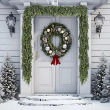 Realistic Cedar Garland for Christmas - 6 Feet