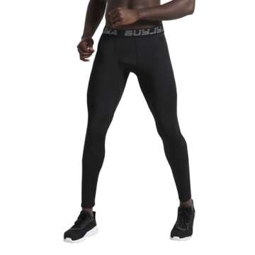 BUYJYA Men's Compression Pants - Ultimate Athletic Comfort & Style