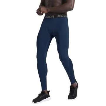 BUYJYA Men's Compression Pants - Ultimate Athletic Comfort & Style