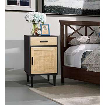 Finnhomy Tall Nightstands Set of 2 for Stylish Storage