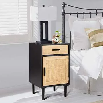 Finnhomy Tall Nightstands Set of 2 for Stylish Storage