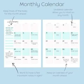 Pland Studio All-In-One 90 Day Goal Planner, Guided Journal with Prompts, Daily Journal Notebook and Hourly Planner! Fitness, Self Care Wellness, Productivity Diary, Mental Health, Gratitude Journal,
