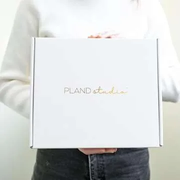 Pland Studio All-In-One 90 Day Goal Planner, Guided Journal with Prompts, Daily Journal Notebook and Hourly Planner! Fitness, Self Care Wellness, Productivity Diary, Mental Health, Gratitude Journal,