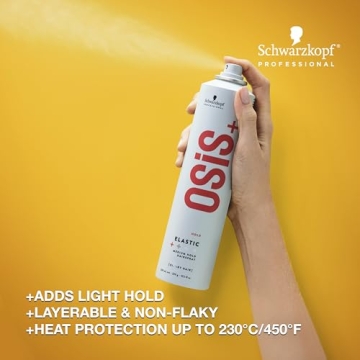OSiS+ Elastic Light Hold Hairspray 9oz - | Heat Protection and Shine | All Hair Types