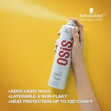 OSiS+ Elastic Light Hold Hairspray 9oz - | Heat Protection and Shine | All Hair Types