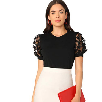 Chic ROMWE Women's Floral Summer Blouse for Any Occasion