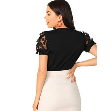 Chic ROMWE Women's Floral Summer Blouse for Any Occasion