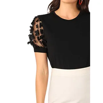 Chic ROMWE Women's Floral Summer Blouse for Any Occasion