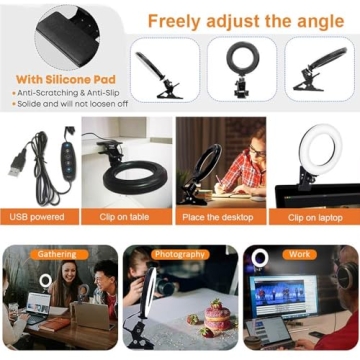 Dimmable LED Ring Light for Superior Conference Lighting