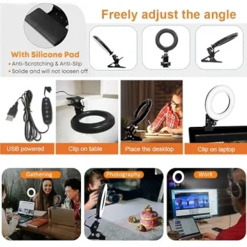 Dimmable LED Ring Light for Superior Conference Lighting