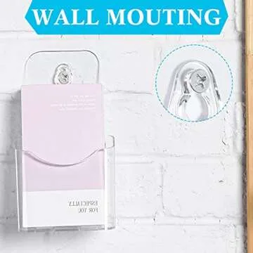 10 Pieces Acrylic Brochure Holder Stand Pamphlet Holder 4 x 7.9 Inches Clear Literature Display Rack Plastic Flyer Display Stand for Vendors, Brochure, Trifold, Magazine, Pamphlet, Booklets, Menu