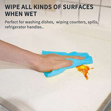 Eco-Friendly NEQUARE Swedish Dishcloths Pack - 6 Cloths