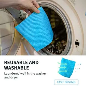 Eco-Friendly NEQUARE Swedish Dishcloths Pack - 6 Cloths