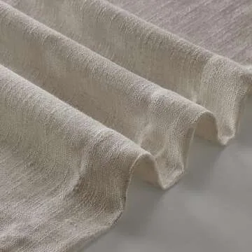 102 Inch Long Curtains Pinch Pleat Linen Curtains for Living Room Bedroom 2 Panels Tan Brown Burlywood Taupe Light Filtering Privacy 102 Inch Pleated Drapes Hooks Rings Back Tab for Sliding Door