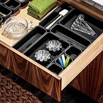 madesmart Antimicrobial 8-Piece Interlocking Bin Pack