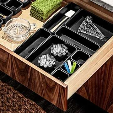 madesmart Antimicrobial 8-Piece Interlocking Bin Pack